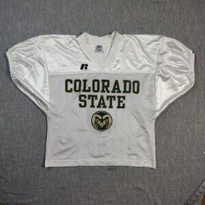 VINTAGE Colorado State Rams Russell Athletic Jersey Medium Team Player Issue EUC
